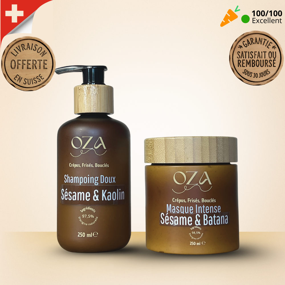 PACK DUO Lavant - Shampoing Doux & Masque Intense OZA